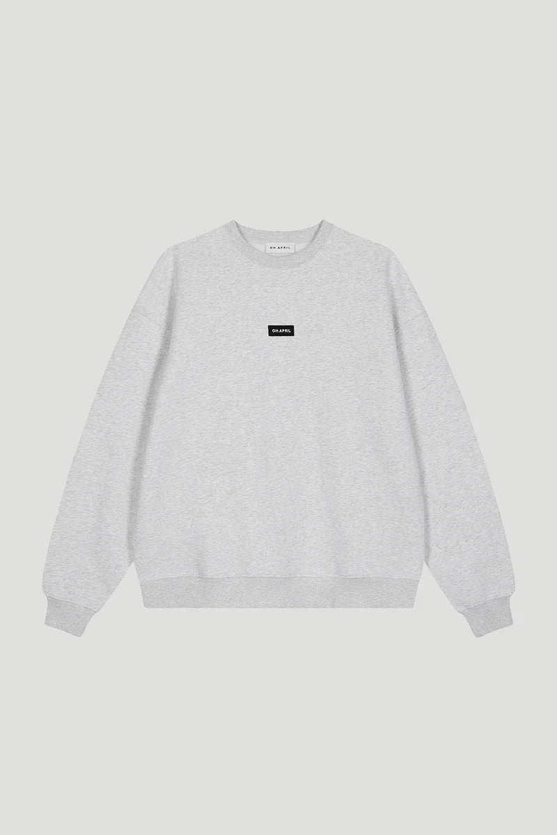OH APRIL OVERSIZED SWEATER GREY MELANGE