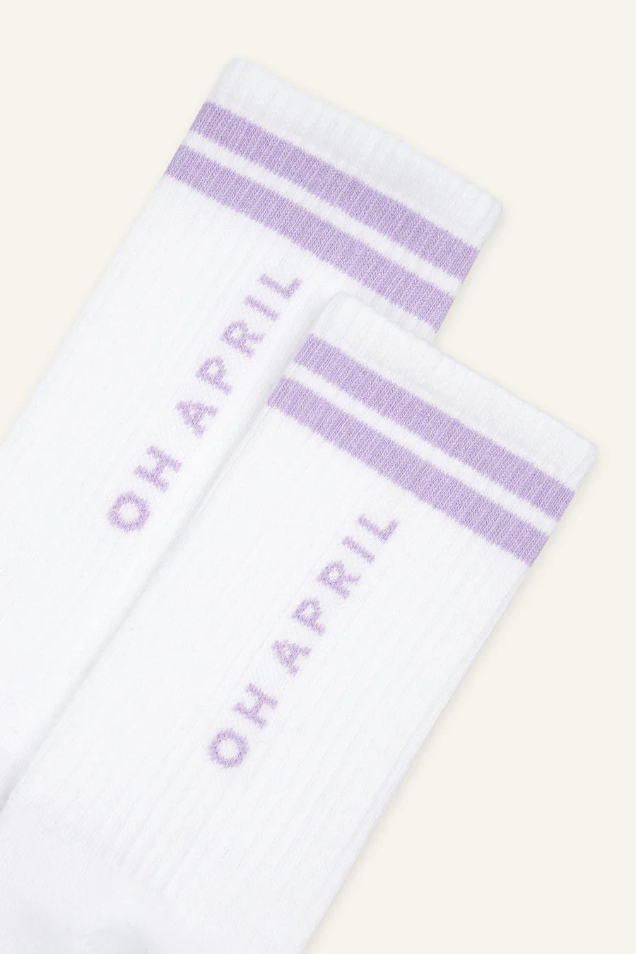 Steffi Socks OH APRIL White/Lilac