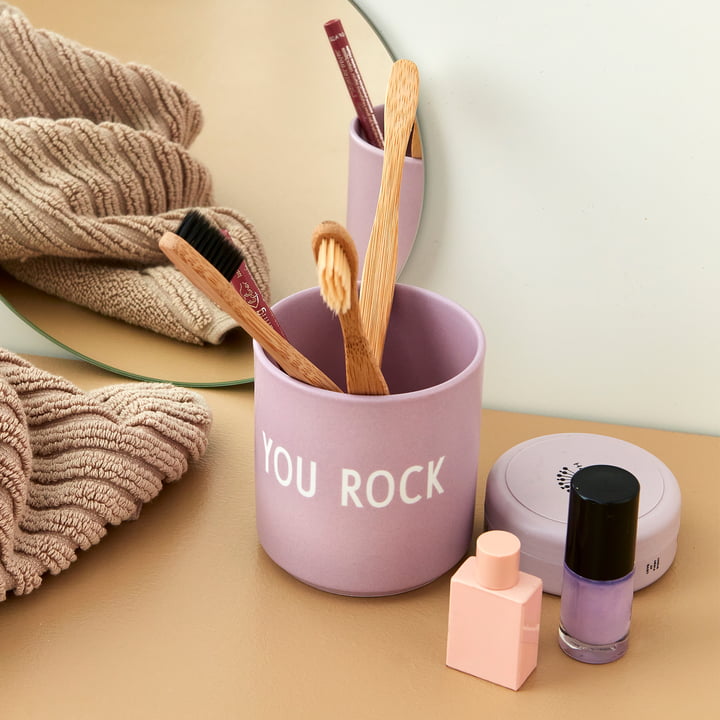 DESIGN LETTERS Favourite Porzellan Becher YOU ROCK
