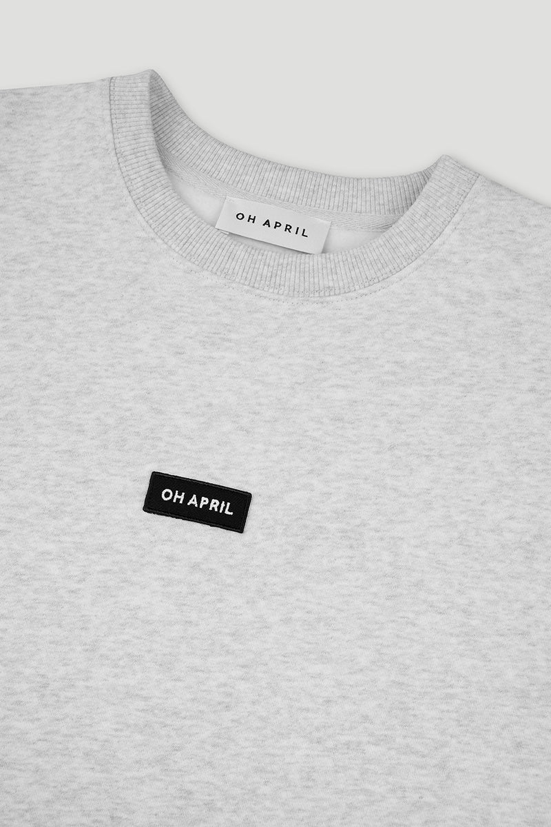OH APRIL OVERSIZED SWEATER GREY MELANGE