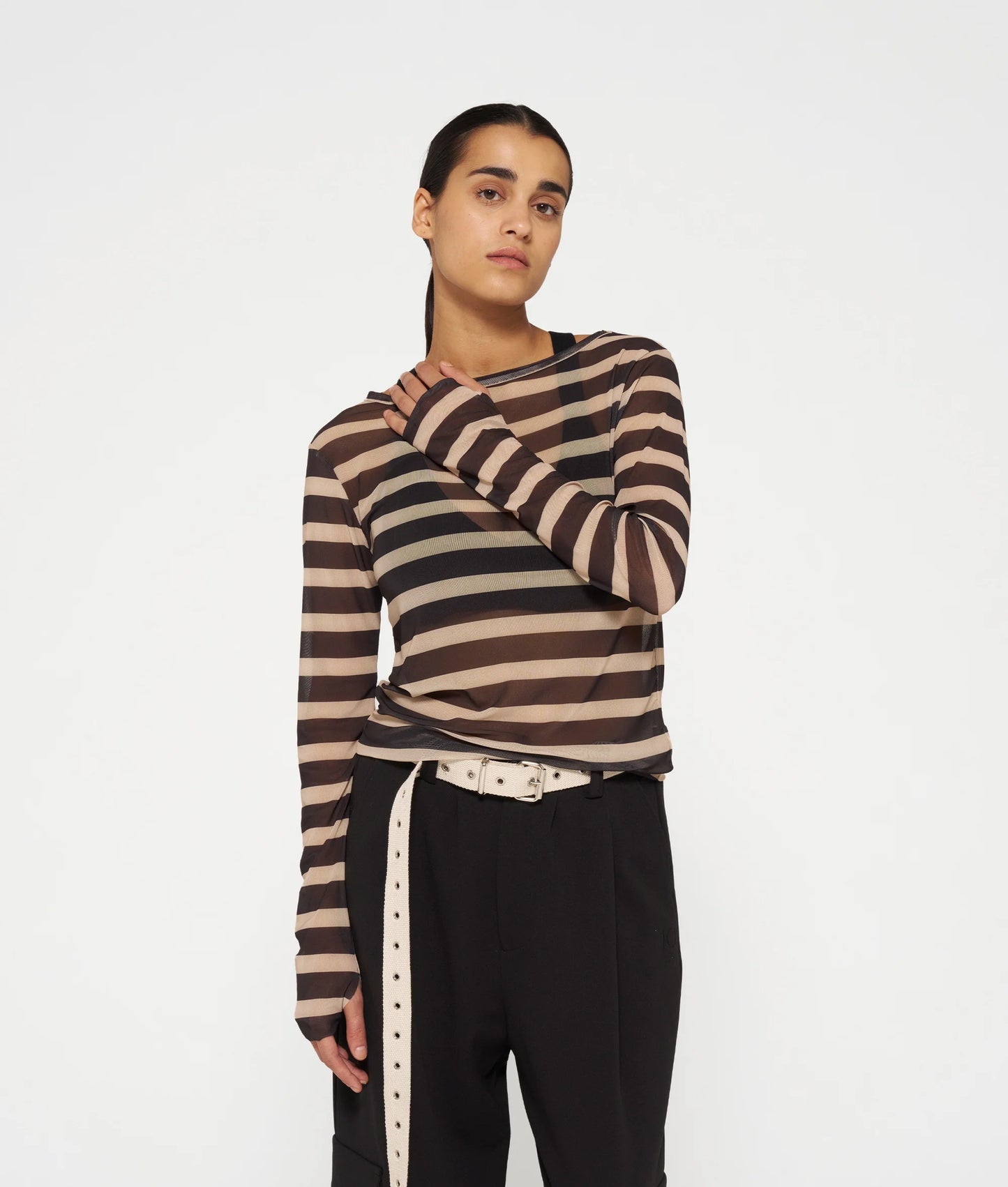 20-774-4204 mesh TEE STRIPES 10 DAYS