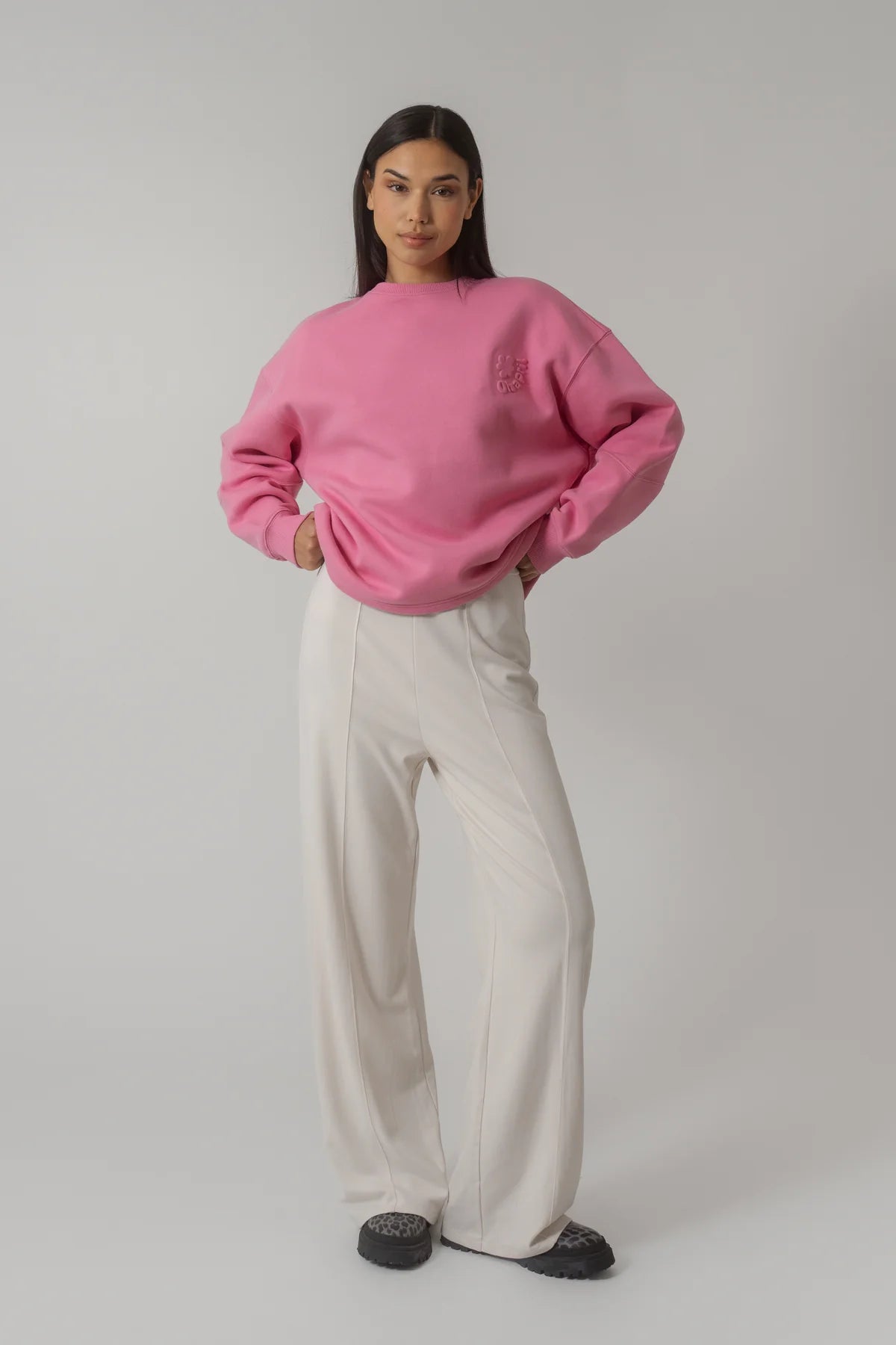 OV SWEATER OH APRIL SWIRL DEEP PINK