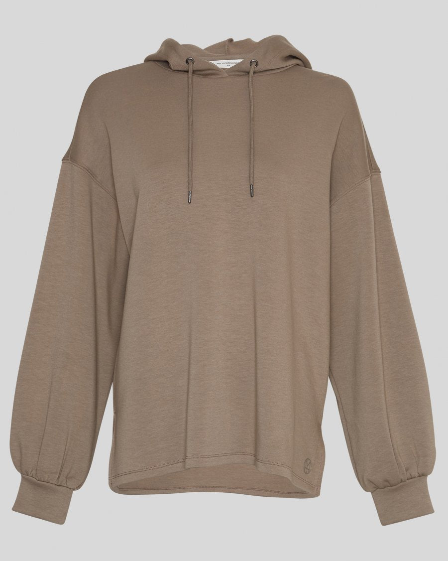 MSCHJanelle Lima Q Icon Hood Sweatshirt Walnut