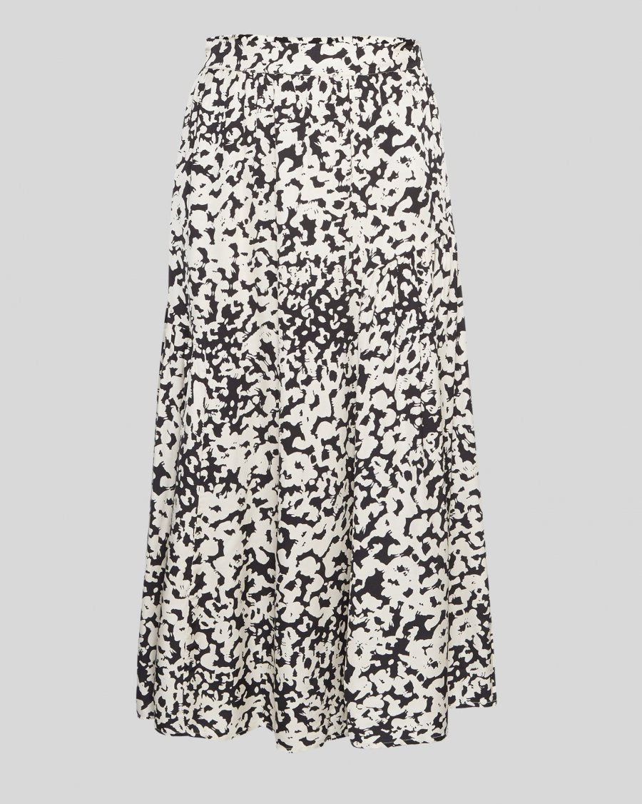 MSCHNaime Irida HW Skirt AOP Oatmeal Abstrac