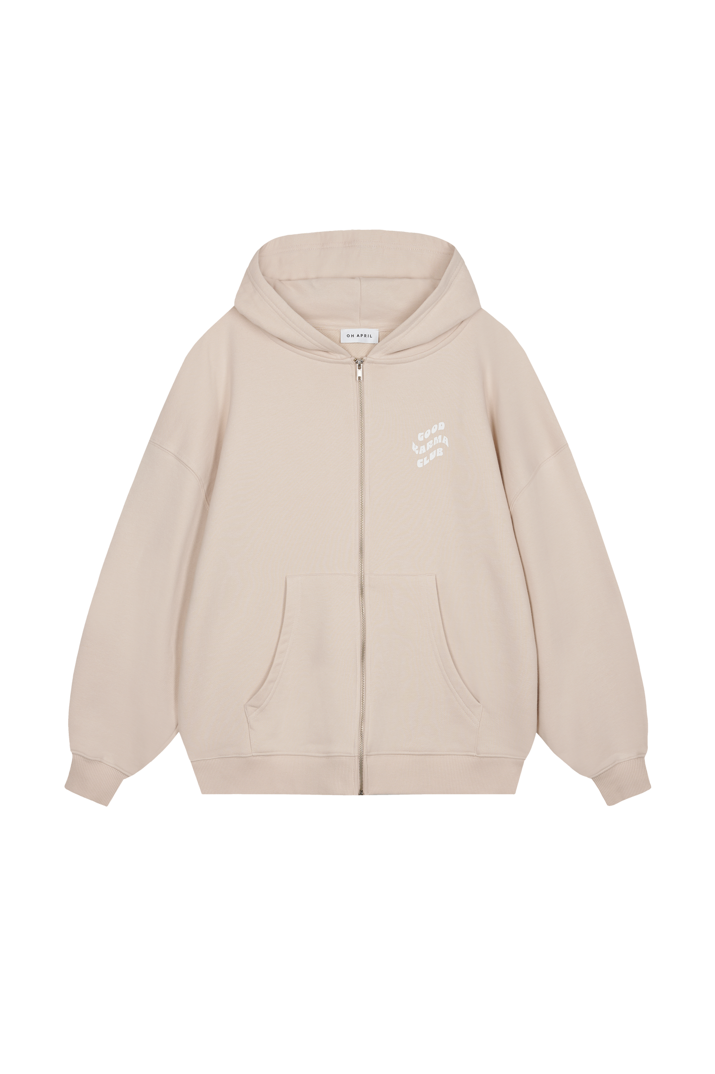 Zipper Hoodie Cappuccino Good Karma Club