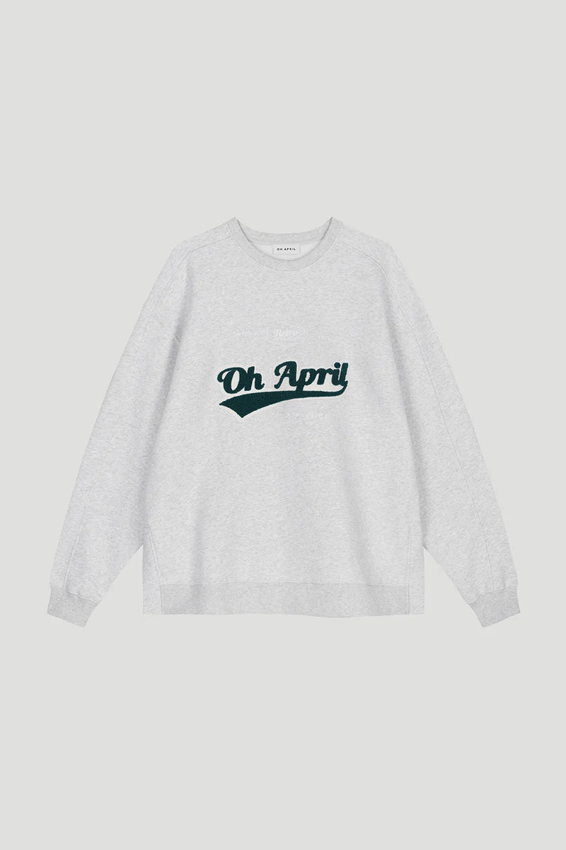 OH APRIL IVO SWEATSHIRT GREY RETRO OH APRIL